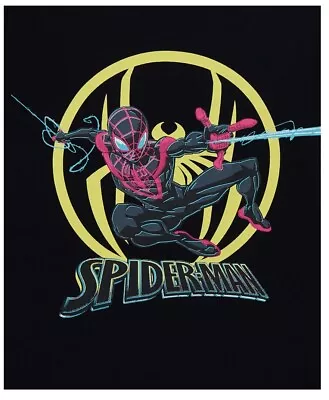 Buy Miles Morales Spider-man Graphic T-shirt (new W/tags) Size Small 6-7 Kids • 17.32£