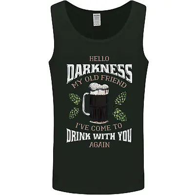 Buy Hello Darkness My Old Friend Funny Guiness Mens Vest Tank Top • 9.99£
