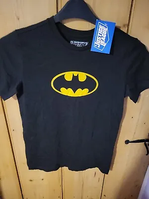 Buy Justice League Batman Black T Shirt Boy's Age 11-12. Cotton. BNWT • 6£