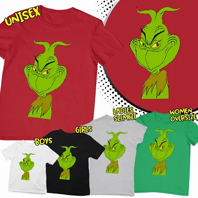 Buy Funny Grumpy Grinch Green Presents Funny Gift Family Christmas T Shirt • 9.99£
