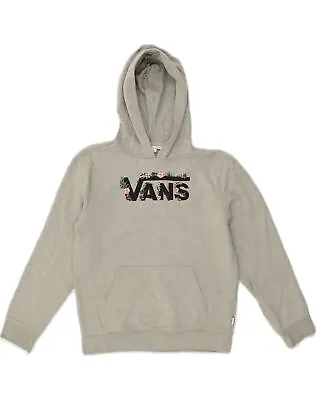 Buy VANS Womens Graphic Hoodie Jumper UK 14 Medium Grey AG10 • 14.60£