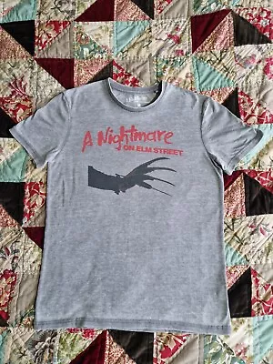 Buy Nightmare On Elm Street T-shirt Mens Womens Grey Horror Movie Film Top Medium • 22£