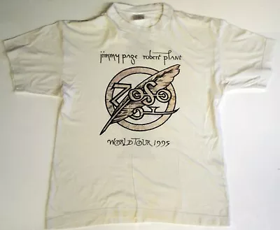 Buy Jimmy Page Robert Plant Shirt Original Vintage World Tour 1995 • 70£