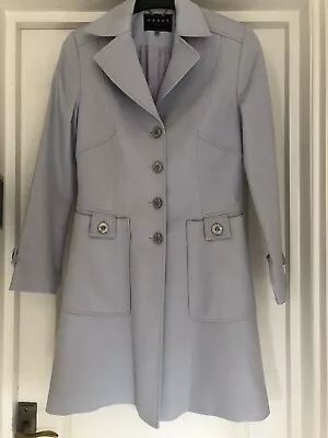 Buy Coast Light Blue Ladies Dress Coat Size 10  • 10£