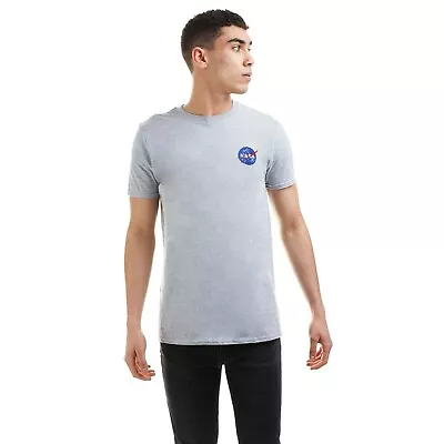 Buy Official NASA MensMeatball Embroidery T-shirt Grey S - XXL • 10.49£