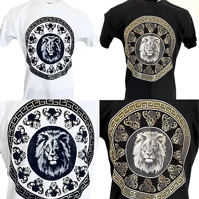 Buy Mens Baroque Lion T Shirts, Foil Tees, Urban Hip Hop Georgio Peviani  Teeshirts  • 14.24£