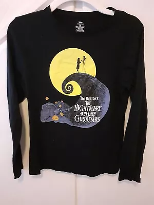 Buy The Nightmare Before Christmas Disney Long Sleeve T-shirt S UK/10 - 12 • 4.99£