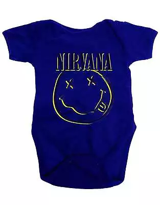 Buy Nirvana Inverse Grunge Smile Baby Grow • 13.99£