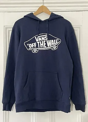 Buy VANS Men’s Navy Blue “Off The Wall” Skateboard Hoodie Hooded Sweatshirt S 36-38” • 15.99£