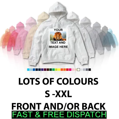 Buy Personalised Custom Text Image Picture Printed High Quality Hoodie Any Occasion • 21£