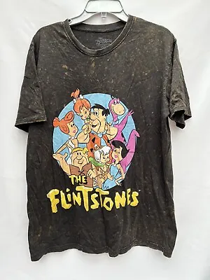 Buy The Flintstones Bedrock Black T Shirt Size M Medium • 7.49£