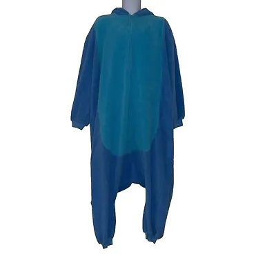 Buy Disney Lilo & Stitch Pajamas Mens One Size Costume Unionsuit Faux Sherpa Hoodie • 37.88£