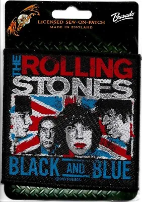 Buy ROLLING STONES Black And Blue : Woven SEW-ON PATCH Official Licensed Merch • 4.49£