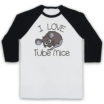 Buy Funny Hipster I Love Tube Mice Train Mouse Underground 3/4 Sleeve Baseball Tee • 23.99£
