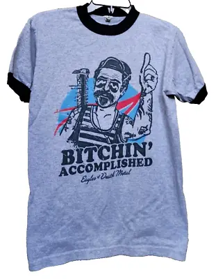 Buy Eagles Of Death Metal Bitchin' Accomplished Ringer T-shirt Gray S Psychobilly • 31.18£