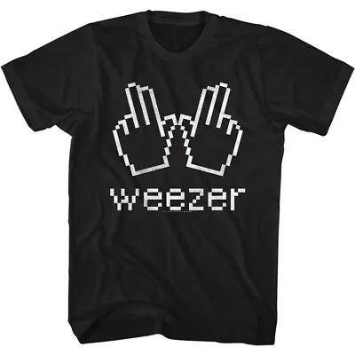 Buy Weezer Cursor Hands W & Band Name Logo Men's T Shirt Rock Concert Music Merch • 40.90£