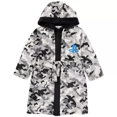 Buy Playstation Childrens/Kids Camo Game Dressing Gown NS6588 • 25.47£