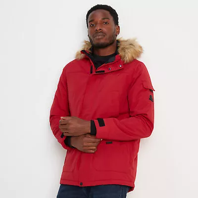 Buy TOG24 Mens Parka Coat Waterproof Windproof Winter Jacket Hooded Zip Pockets • 60£