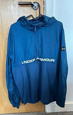 Buy Under Armour Blue Pullover Windbreaker Jacket, Men’s Size Large, RRP £49.99 • 15.99£