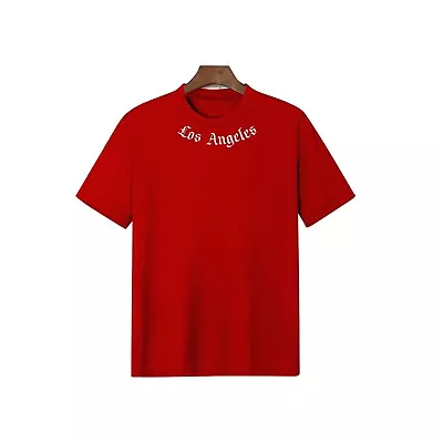 Buy Mens LOS ANGELES T-Shirt Round Neck Soft Regular Casual All Occasions 8 COLOURS • 8.99£