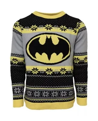 Buy Small (UK) Batman Gotham City Ugly Christmas Jumper Sweater Xmas DC • 33.99£