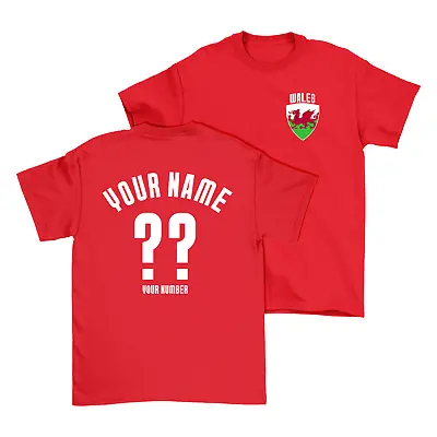 Buy Wales Personalised T-Shirt Name/Number Mens Kids Baby Ladies Welsh 6 Nations • 12.49£