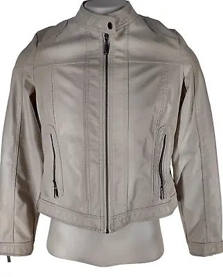 Buy Womens Faux Leather Jacket J2 By JOU JOU X Large Ladies Tan Full Zip Pre-Owned • 19.76£