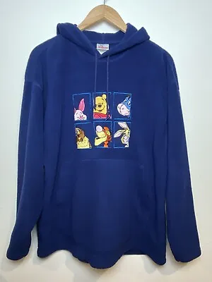 Buy Winnie The Pooh Y2K 90s Disney Store Fleece Oversized Hoodie Sweatshirt Vintage • 24.37£