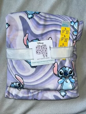 Buy Ladies Disney Lilo & STITCH Soft Touch Pyjamas Women Warm Cosy PJs 14-16 Large • 20£