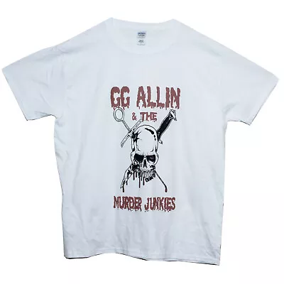 Buy GG Allin Hardcore Punk Rock Metal T Shirt Murder Junkies Unisex Top S-2XL • 14£