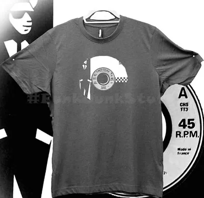 Buy Two-tone Record Label Cotton T-shirt • 17£
