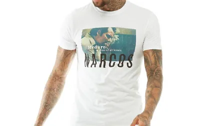 Buy Narcos Boss Of All Bosses Mens Graphic T Shirt White/blue/black Size S New  • 19.99£