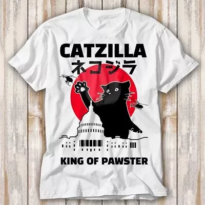 Buy Catzilla King Of Pawster Paws Cat Kitten T Shirt Top Tee Unisex 4020 • 6.70£