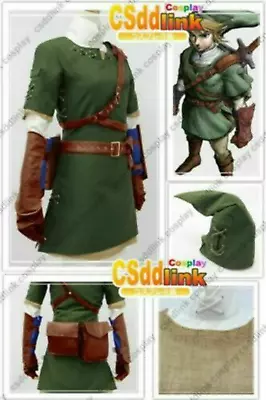 Buy The Legend Of Zelda Twilight Princess Cosplay Costume Halloween Set • 70.79£