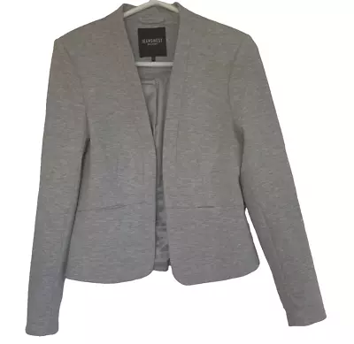 Buy JEANS WEST Sz S = 8 IMO Womens Jacket Open Front Satin Lined Stretch Grey Marle • 18.14£