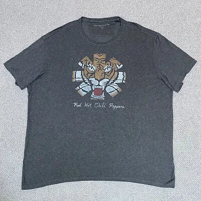 Buy JOHN VARVATOS Red Hot Chili Peppers T Shirt Mens XXL 2XL Grey Short Sleeve • 40£