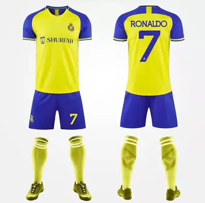 Buy Kids Boys Girls 3D Ronaldo Football Kit With Socks Sports Trending Latest NEW • 10.99£