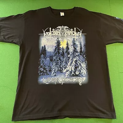 Buy Nocturnal Mortum - ‘Lunar Poetry’ Black Metal T- Shirt - Drudkh, Windir | XL • 14.95£