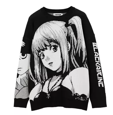 Buy Anime Death Note Japanese Harajuku Sweater Pullover Kawaii Clothing Sweatshirt  • 6£