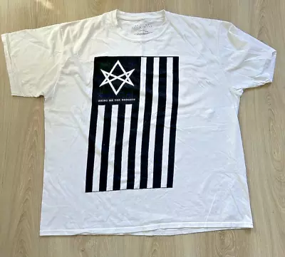 Buy BMTH Bring Me The Horizon ANTIVIST Flag White 2015 T-Shirt XXL Tee British Rock • 19.99£