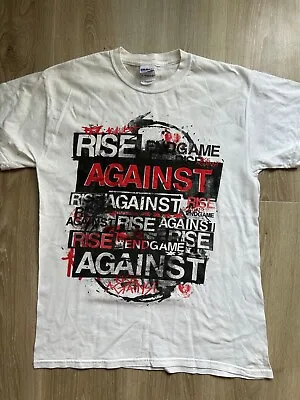 Buy Rise Against Band T Shirt End Game Print Rock Tee Medium • 19.99£