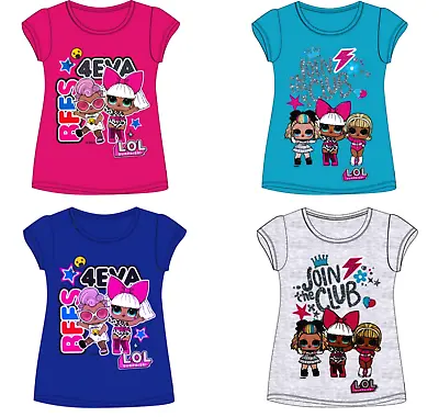 Buy Kids Girls T.Shirts Short Sleeves Tees Tops TROLLS,LOL,FROZEN,BARBIE,3 5 7 8 12  • 6.99£