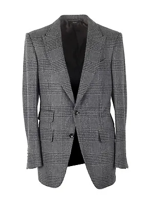 Buy TOM FORD Atticus Gray Checked Sport Coat Size 46 / 36R U.S. Jacket Blazer  Ne... • 1,574.10£