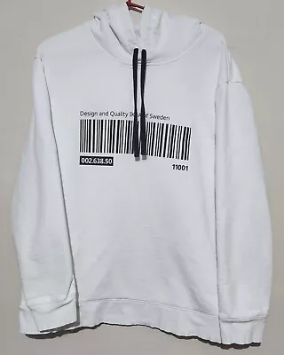 Buy Ikea Jumper Hoodie Sweden Unisex White Barcode Size L/XL Preowned • 13.91£