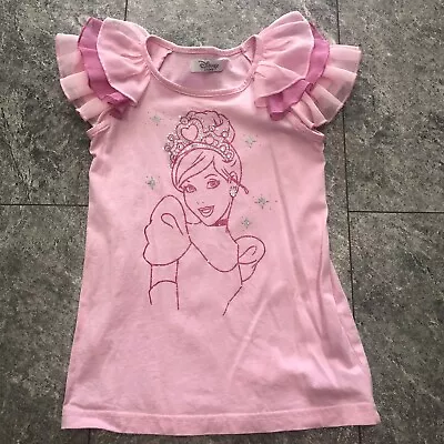 Buy Girls Disney Store T-shirt Age 5-6 Princess Cinderella  • 10£