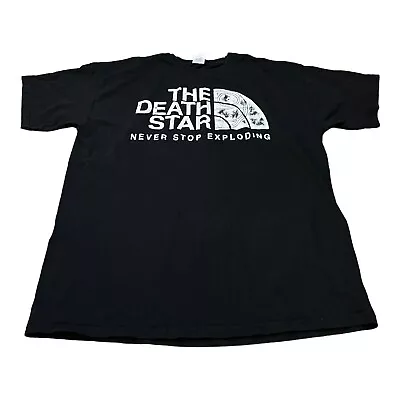 Buy The Death Star Never Stop Exploring Unisex Short Sleeve Star Wars T-shirt XL • 9.54£