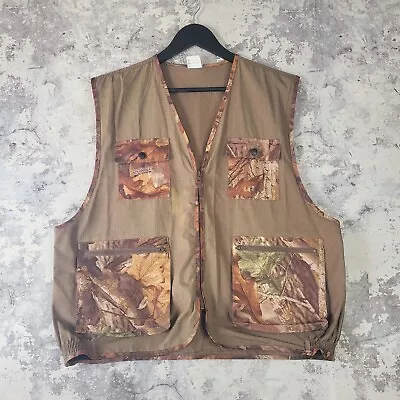 Buy Mens Camouflage Hunting Vest Pocket Large Shooting Outdoor Adventure Timber • 9.95£