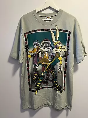 Buy Vintage Looney Tunes 1994 T-Shirt Warner Bros Large Skater Bugs Bunny Daffy Wile • 94.18£