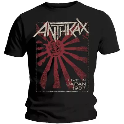 Buy Anthrax 'Live In Japan' Black T Shirt - NEW • 15.49£