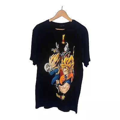 Buy DragonBall Z Super Goku Vegeta Whis Beerus Anime T Shirt 2XL New Tag 23x30.5 • 35£